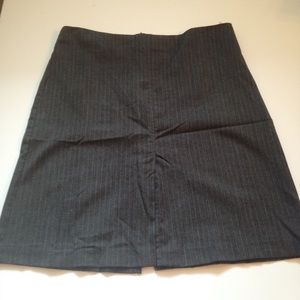 Grey pinstripe skirt